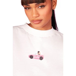 Boohoo Barbie Car Graphic Oversized T-Shirt 6 NWOT - Picture 1 of 17