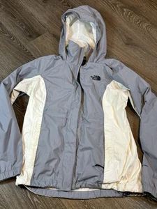 The North Face Dryvent Jacke Damen Medium Full Zip Lila/Weiß Kapuze Pack - Bild 1 von 7