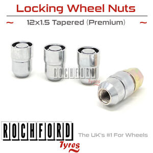 TPI Premium Locking Wheel Nuts 12x1.5 Tapered For Mitsubishi Outlander Mk1 03-06