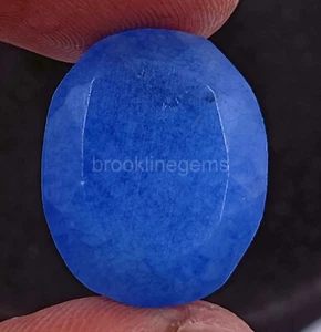 13.10 Ct Impressive Sale BLUE Sapphire Oval Cut Certified Gemstone 5ATU - Picture 1 of 4