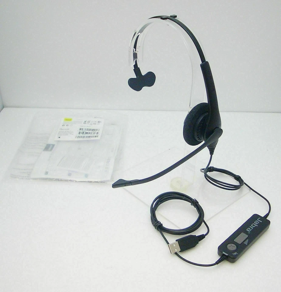 Jabra BiZ 1500 Mono USB Corded Noise Canceling HD Voice PC Headset NEW 1553-0159 - Image 1 of 1