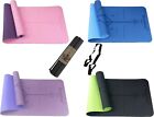 Anti-Slip Yoga Mat TPE 6mm Double Layers Exercise Fitness Pilates Workout Mat 
