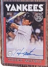 2021 TOPPS  35TH ANNIVERSARY HIDEKI MATSUI AUTO RED #06/10 NEW YORK YANKEES