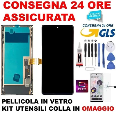 PER GOOGLE DISPLAY LCD AMOLED GOOGLE PIXEL 6 PRO GLUOG G8VOU TOUCH SCREEN SCHERMO VETRO