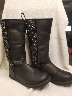 Liliana Women's Boots Shoes Silver Studded Above Calf Slouch Booties Boots Sz 8 - Image 1 of 4