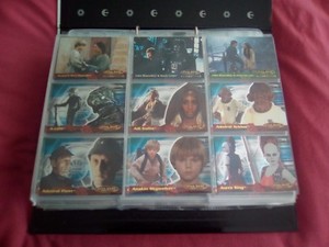  STAR WARS EVOLUTION TRADING CARD SET + AUTOGRAPH CARD ALL IN PLASTIC SLEEVES