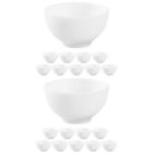  20 Pcs Mini Bowl Model Plastic Bowls Kitchen Appliance Accessories