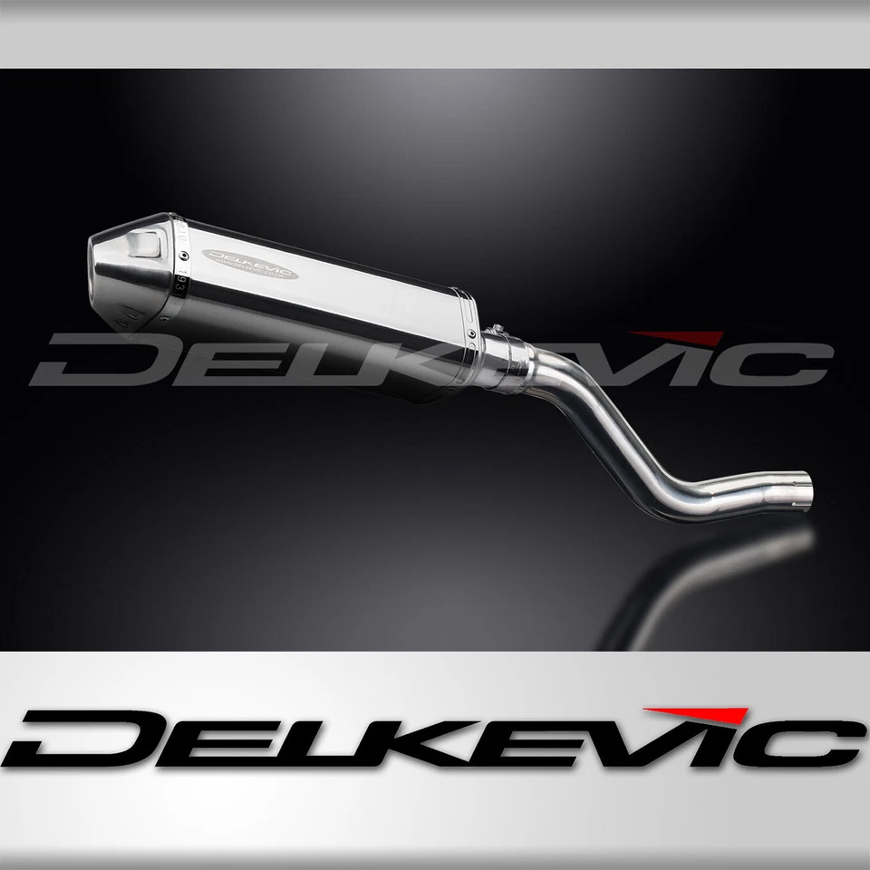 Kit silenciador escape acero inoxidable triovalado Kawasaki KLR650E 08-18 KLR650 22-24 13" Foto 1 de 4