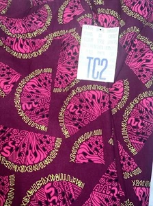 Lularoe TC2 Tall Curvy Leggings Purple Green Abstract Watermelon 🍉 18-22 New - Picture 1 of 8