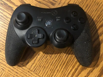 Playstation 3 PS3 Controlador Inalámbrico Alimentación A Negro SIN Receptor USB SIN Dongle Foto 1 de 4