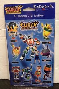 Cubix Robot stickers 2 sheets NEW 2001 vintage american greetings - Picture 1 of 3