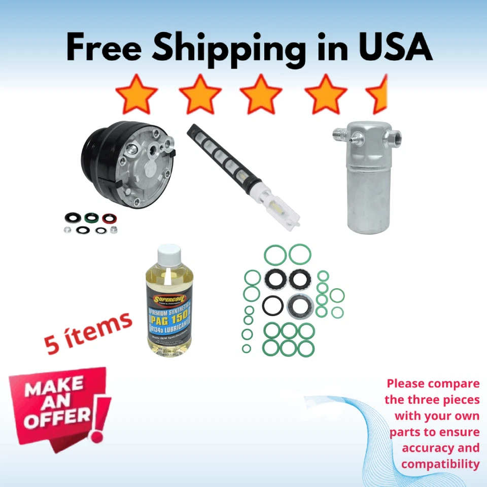 Compressor & Driers A/C Fit Chevrolet C1500 1992, Chevrolet C1500 Suburban 1992 - Image 1 of 4