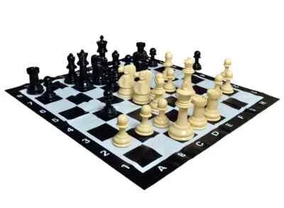 Garden Chess Set - 8" King - Plastic - Image 1 of 2