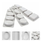  3 Pcs Soap Making Mold DIY Handmade Soaps Molds Round Square Oval Mould