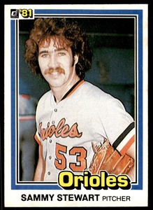 1981 Donruss Sammy Stewart Baltimore Orioles #474
