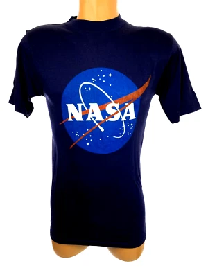 Camiseta NASA Insigna Azul Marino Talla M Algodón y Poliéster Unisex Manga Corta Foto 1 de 2