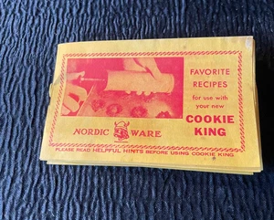 Nordic Ware Cookie King Recetas Favoritas Folleto De Colección SOLO Northland Aluminio - Imagen 1 de 3