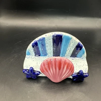 Plato de cerámica Hobby Piece con estrellas y conchas - Soporte para teléfono Soporte para recetas Foto 1 de 4