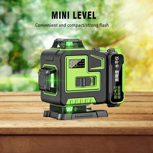 New 16-line Mini Level Green Light Line Meter Automatic Leveling Laser Level  - Picture 1 of 18