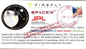 Space cover Hakuto-R mission 2 Lunar landing failure 6/5/2025 JPL Pasadena, CA - Picture 1 of 1