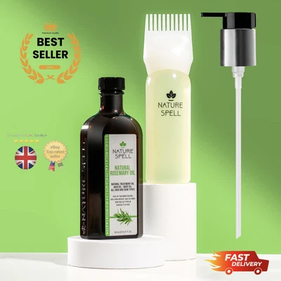 Nature Spell Rosemary Oil For Hair Skin & Growth Treat Dry Damaged Hair 150ml UK