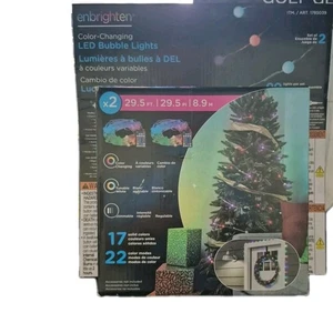 Enbrighten Color Changing LED Bubble Lights w/ Remote, 29.5ft, Pack of 2 - Picture 1 of 2