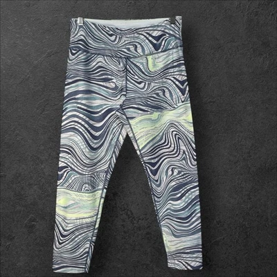 Calvin Klein Performance L 波纹高腰打底裤运动服 — 第 1/4 张图片