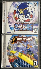 Sonic Adventure Crazy Taxi 2x Dreamcast Game Bundle Complete Clean Tested Sega
