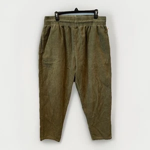 Cookman Good Chefs Wear Chef Pants Corduroy Green XL Elastic Waist Drawstring - Picture 1 of 8