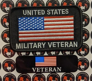 United States Veteran Embroidered Patch with Sticker - Picture 1 of 1