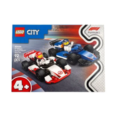 Set Lego City F1 Williams Racing and Haas F1 Race Cars - Immagine 1 di 2