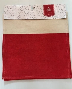 NWT VALENTINE'S DAY Table Runner 12" X 50" Christmas Canvas Sparkly Red Project - Picture 1 of 6