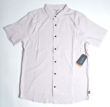 NWT Mens Roark Bless Up SS Shirt $89 M lilac button down breathable stretch