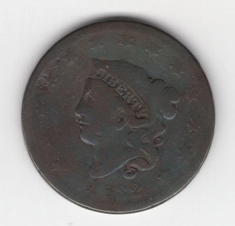 1832  US Matron Head Large Cent VG Medium Letters Cover