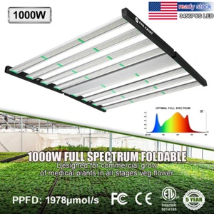 Phlizon 1000W Samsung LED Grow Light Bar Full Spectrum Indoor Lamp 6x6ft Flower - Picture 1 of 24