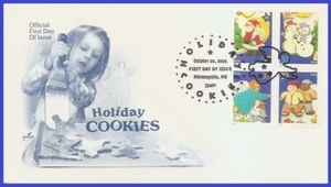 Galletas de Navidad USA3 #3953-56 U/A ARTCRAFT FDC BL4 - Imagen 1 de 1