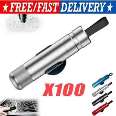 Car Safety Hammer Window Glass Breaker Seat Belt Emergency Escape Cutter Tool - Image 1 of 4