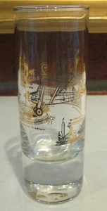 St Louis Szenen großer Schnapsglasbogen Flussboot Stadion Goldakzent mit Preisschild - Bild 1 von 12