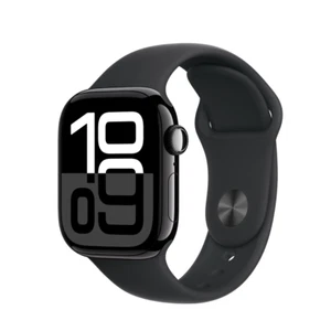 Apple Watch Series 10 GPS + Cellulaire 46mm Noir de jais Aluminium - Photo 1 sur 7