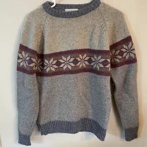 Vintage McGregor Grey Blue Crewneck Sweater Size Medium - Picture 1 of 8