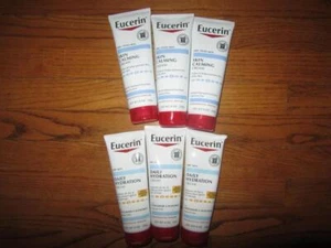Eucerin Skin Calming & Daily Hydration Fragrance Free Cream 8 oz lot of 6 NEW - Picture 1 of 1
