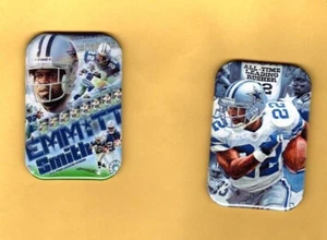 EMMITT SMITH    2  MAGNETS  OR , PINBACK 2"X3" W/ ROUNDED CORNER - Picture 1 of 5