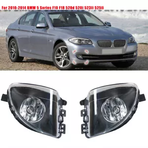 2x L&R Front Fog Light For 2010-2014 BMW 5 Series F10 F18 520d 520i 523li 525li - Picture 1 of 12