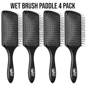 Wet Brush 4 Piece Paddle Hair Brush with Aqua Vents - Bulk - Black - Picture 1 of 4