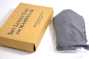 RARE MAMIYA C3 TLR SOFT BLACK LEATHER CAMERA CASE (NEW IN BOX) - Picture 1 of 5