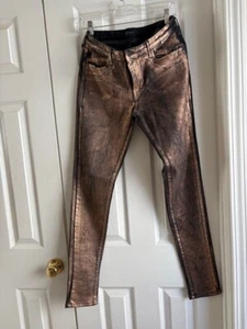 Levi Strauss Gold/Bronze Women's Leggings/Skinny Jeans, Cotton Blend, M, EUC! - Picture 1 of 10