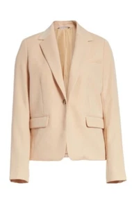 Women's Pink Beige Vince One Button Blazer Size 6 - Picture 1 of 10
