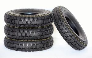 (4) Set 4,10/3,50-6 schwarz Mobilitätsroller Rollstuhl Power Chair Reifen - Bild 1 von 7