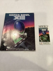 1979 Super Bowl XIII Offizielles Spielprogramm und Spielticket in Miami, Florida - Bild 1 von 11