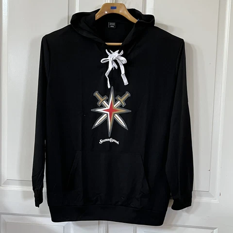Las Vegas Golden Knight VGK Hoodie 3XL Black Station Casions Promo L/S Mens Cover